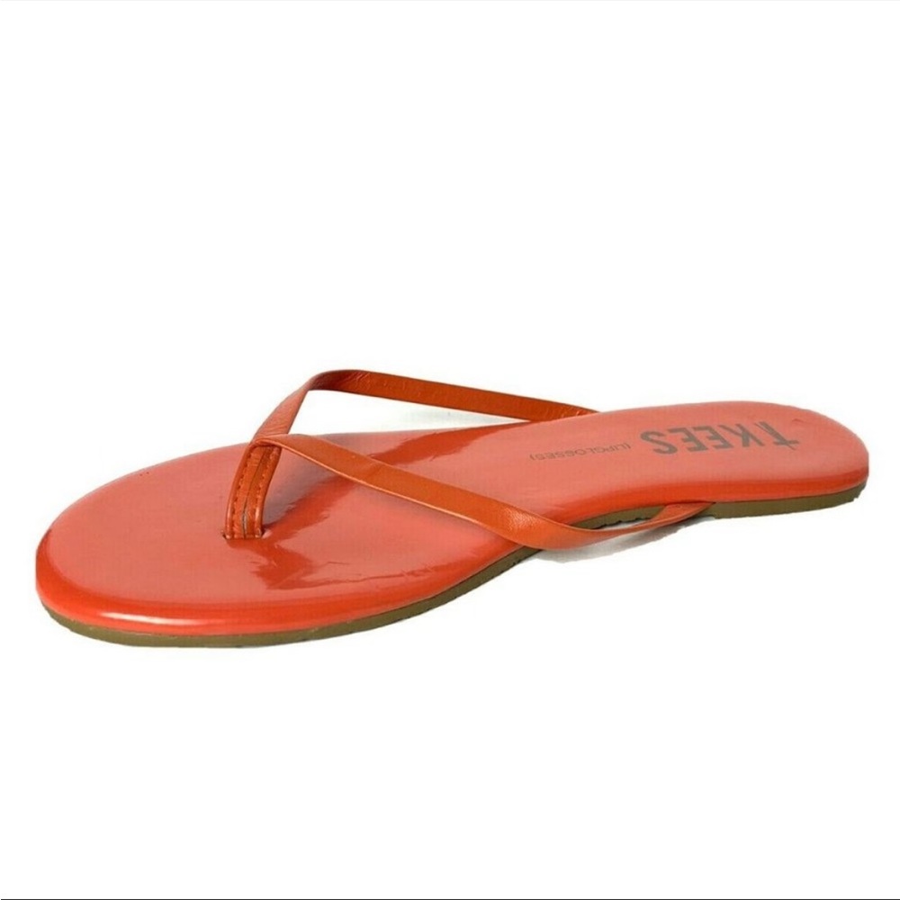 TKEES | Lipgloss Patent and Leather Sandals- Poppy - Picture 2 of 11